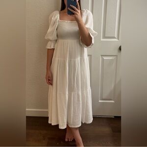 Nothing Fits But white midi dress
